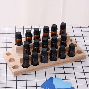 Estante de madera para almacenamiento de aceites esenciales, organizador de escritorio de 4 niveles para exhibir botellas de cosméticos - Product Image 3
