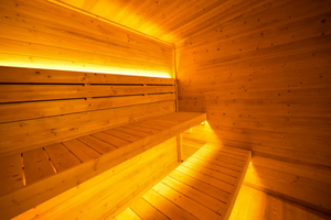 Sauna de Vapor de Madera Refinada, 2520 mm, para Uso en Exteriores, para Hoteles y Centros de Bienestar - Product Image 4