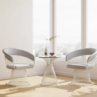 Fauteuil de loisirs réglable JINSEN JT-01-5 en fer forgé de qualité supérieure, mousse haute densité, rotation à 360 degrés pour salon moderne et extérieur