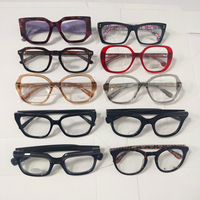 Montures optiques en acétate tendance, styles durables et élégants, liquidation de stock, vente promotionnelle, montures en acétate haut de gamme, lunettes