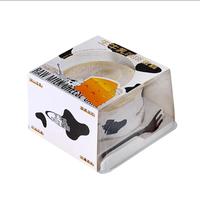 Boîte à gâteau X035 noire de 4 pouces pour tiramisu, mousse, fromage et crème, usage agricole et pâtissier, emballage personnalisé