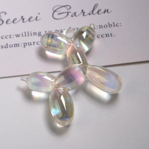 High Transparency Color Plated <b>Balloon</b> Dog Diy Pendant Necklace Keychain Bracelet <b>Accessories</b> Jewelry Making - Product Image 1