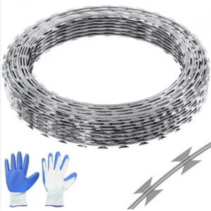 Rollo de Alambre de Púas Galvanizado en Caliente, Grosor de la Hoja de 0.3-2 mm, Diámetro de la Bobina de 450 mm, para Infraestructuras Críticas y Plantas de Energía - Product Image 4