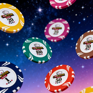 Coolstar 14g 40mm Jetons de poker de casino personnalisables avec logo laser, résistants aux chutes et durables pour le <span class=keywords><strong>jeu</strong></span> de Mahjong - Product Image 1