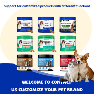 Vente en gros de friandises douces au curcuma et à la curcumine avec logo 60 friandises à mâcher pour le soutien des articulations de la hanche du chien Suppléments de soins de santé pour animaux de compagnie - Product Image 6