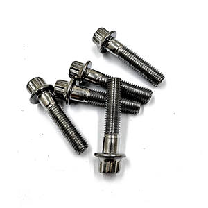 Chromoly Silver M7 X 32 12 PT Bolt M7 Perno con brida <span class=keywords><strong>para</strong></span> piezas de ruedas <span class=keywords><strong>BBS</strong></span> - Product Image 2