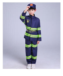 Costume de <span class=keywords><strong>pompier</strong></span> pour enfants <span class=keywords><strong>pompier</strong></span> semblant jeu de rôle Kit d'habillage pour enfants <span class=keywords><strong>tenue</strong></span> de chef des pompiers avec accessoires - Product Image 4