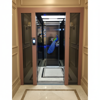 Ascenseur hydraulique résidentiel CE pour villa à 3 étages, extérieur/intérieur, 4 niveaux, pour personnes