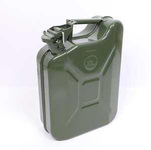 Auto profesional estándar verde acero 10L 20L acero gasolina tanque de combustible Gas Diesel gasolina Jerry Can - Product Image 6