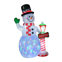 Décorations de Noël gonflables avec LED intégrées, divers articles de fête, design gratuit, Père Noël gonflable, bonhomme de neige, décorations de Noël gonflables