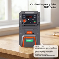 Drive VFD AC 0.75KW Tahan Lama 380V Konverter Frekuensi Variabel Inverter Pompa Air Multifungsi untuk Peralatan Mekanik