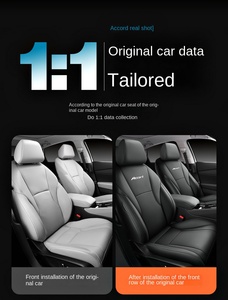Personalizzato per Honda Accord 11a generazione di 2014 2025 Set completo coprisedili in pelle rossa impermeabile protezione per seggiolini <span class=keywords><strong>auto</strong></span> - Product Image 6