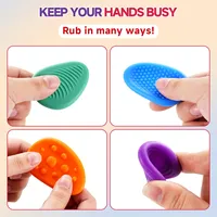 Jouet sensoriel en pierre pour enfants autistes, pierre anti-stress douce, jouet éducatif texturé en silicone pour soulager l'anxiété, petits prix