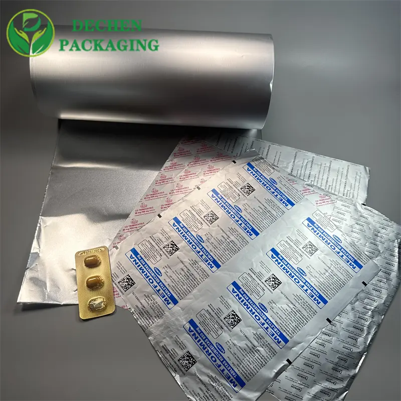 Papieren Papieren Inpaktabletten Pillen Afdichtfolie Blisterverpakking Drugs Fabriek Aluminium Strip Folie Aluminium Kartonnen Rol Zacht