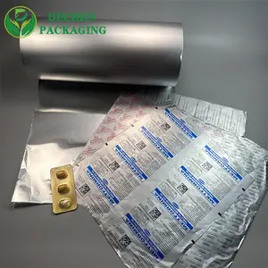 Comprimidos De Embrulho De Papel Comprimidos Filme De Vedação Blister Embalagem Fábrica De Medicamentos Folha De Tira De Alumínio Rolo De Caixa De Alumínio Macio