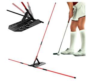 स्विंग प्लेन और पथ गोल्फ प्रशिक्षण के लिए गोल्फ प्रशिक्षण सहायता लाठियां धारक को जहाज करने के लिए तैयार - Product Image 1