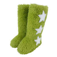 Nouvelles Bottes Longues à Fourrure pour Femme 2026, Bottes de Neige Montantes Hiver, Faciles à Enfiler, Talon Plat, Doublure Peluche Tendance, Semelle Intérieure EVA