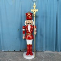 Grand Casse-Noisette Artisanal en Résine pour Noël, Casse-Noisette Géant de Noël, Grand Casse-Noisette d'Extérieur 180cm 210cm 240cm