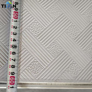 Paneles de plástico para techo de 2X4, techo de casa, plástico blanco, Plafones Para Techo, techo de yeso de Pvc - Product Image 1