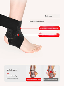 Sangle de soutien de cheville unisexe personnalisable avec logo, légère, élastique et réglable pour la récupération des entorses, le basketball, la course à pied et le fitness - Product Image 5