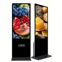 Layar Iklan Digital LCD untuk Dalam Ruangan, Pemasangan di Langit-langit, Kios Display 32 Inci, Sentuh Gelombang Akustik Permukaan, Resolusi 4K Tinggi