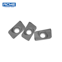 Plaquettes en céramique métallique haute performance APMT1604PDER-H2, plaquettes de fraisage CNC à haute dureté pour l'usinage à grande vitesse de l'acier