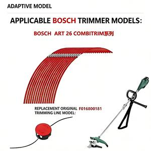 Fil de coupe torsadé carré noir de 3,5 mm pour tondeuse robotisée, lot de 10, pièce de rechange F016800181, pour ART 26 Combitri - Product Image 6