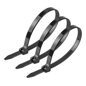 Lts Litai Marine Insert Cable <b>Ties</b> 1.2mm Thickness Steel Core Nylon Plastic Industrial Bundling Black <b>White</b> V-2 Fire Resistant - Product Image 1
