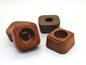 Tapa de Madera de Acacia Personalizada de Alta Calidad para Botellas de Perfume Árabes, Cuadrada de Vidrio de 100 ml, Lujosa, Vacía, con Pulverizador y Cierre de Rosca - Product Image 6