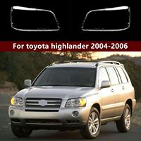 Coque transparente avant pour phare et boîtier de phare pour Toyota Hinglander 2004-2006