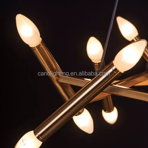 Moderno e minimalista Antenna a forma di staffa Led ristorante personalità Bar azienda Front negozio di abbigliamento da caffè lampadario lineare - Product Image 4