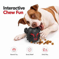 Balle à mâcher élastique en caoutchouc durable, jouet interactif populaire pour chien - Nettoyage des dents et développement de l'intelligence, distributeur de friandises écologique