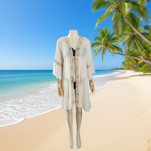 Copricostume Sexy da Donna in Chiffon per l'Estate, Sarong Bikini, Copricostume Kaftan da Spiaggia W21054-36 - Product Image 3