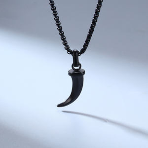 Collier pendentif <span class=keywords><strong>en</strong></span> acier inoxydable vintage punk viking, <span class=keywords><strong>dent</strong></span> de tigre, griffe de loup, bijoux de mode pour hommes, fabricant <span class=keywords><strong>en</strong></span> gros - Product Image 5