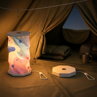 Lampe de bureau pliable rotative rechargeable mini E26, design original, LED, commande tactile, cadeau d'anniversaire pour chambre d'enfant, veilleuse