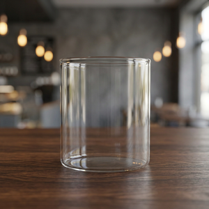 Clear <b>Glass</b> Cylinder <b>Vase</b> Wide Mouth Minimalist Tabletop Centerpiece - Product Image 6