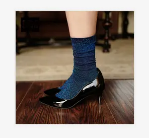 Splendid Glitter Shimmer Sparkle Glow Micro Fashion Socks