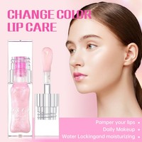 Brillant à Lèvres de Marque Privée OEM Vegan Liquide Imperméable Huile pour les Lèvres au Beurre Peptide de Marque Privée