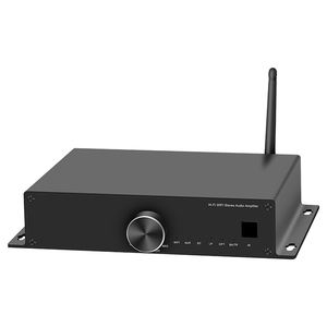 Nouveau modèle P Amplificateur de puissance audio Récepteur Wi-Fi domestique avec <span class=keywords><strong>entrée</strong></span> microphone BT 5.0 Vinyl MM - Product Image 2