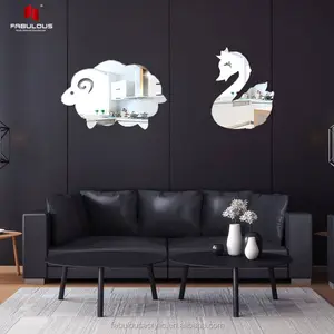 China supplier wholesale acrylic sticker wall mirror decorative mirror decor wall mirrors for livingroom bedroom