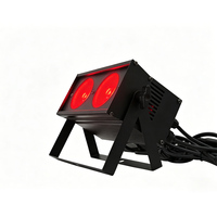 Projecteur LED COB RGBW professionnel 2x50W avec contrôle DMX pour éclairage de scène DJ et club