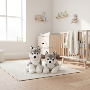 Best Gift Plush Soft <strong>Huskie</strong> Stuffed Animal <strong>Dog</strong> <strong>Toy</strong> With PP Cotton Filling Customizable Size - Product Image 1