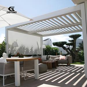 Auvent moderne de luxe Gazebos de jardin en aluminium Toit en métal imperméable Gazebo et Pergola en aluminium 3x3 3x4 <span class=keywords><strong>6x3</strong></span> Gazebo extérieur - Product Image 1