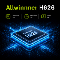 Nouvelle Box TV 2027 X96 Lite Allwinner H626 Android 14 Quad Core ARM Cortex A55 2 Go RAM 16 Go ROM WiFi 6 Lecteur Multimédia Décodeur 4K