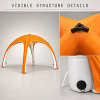 Tente gonflable de luxe pour l'extérieur, pavillon de glamping, abri de camping facile à installer, Baishengtent