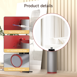 Miroir <span class=keywords><strong>de</strong></span> maquillage avec lumières, grand format, interrupteur tactile, lumière tricolore, miroir <span class=keywords><strong>de</strong></span> coiffeuse éclairé - Product Image 3