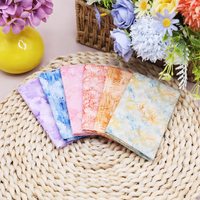 Tissu en coton imprimé de qualité supérieure avec logo personnalisé, teinture réactive, couleurs vibrantes, lot de charme