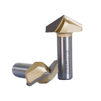 Fraise de précision 3D CNC à 2 dents, revêtement AlTiN, pour rainurage en V et chanfreinage, tête de coupe pour machine de gravure, OEM avec emballage en boîte