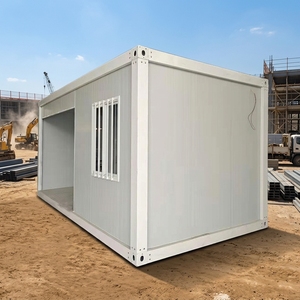 Maison conteneur moderne, préfabriquée, démontable, <span class=keywords><strong>mobile</strong></span>, portable, à emballage plat, facile à construire, pour entrepôt et logement, avec stabilité standard et adaptée au transport maritime - Product Image 1
