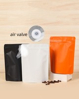 Sachet Doypack Mat Anti-Odeur pour Café, avec Logo Personnalisé Imprimé, Valve de Dégazage Unidirectionnelle, 250g 500g 1kg, Fermeture Zip Refermable Anti-Arome